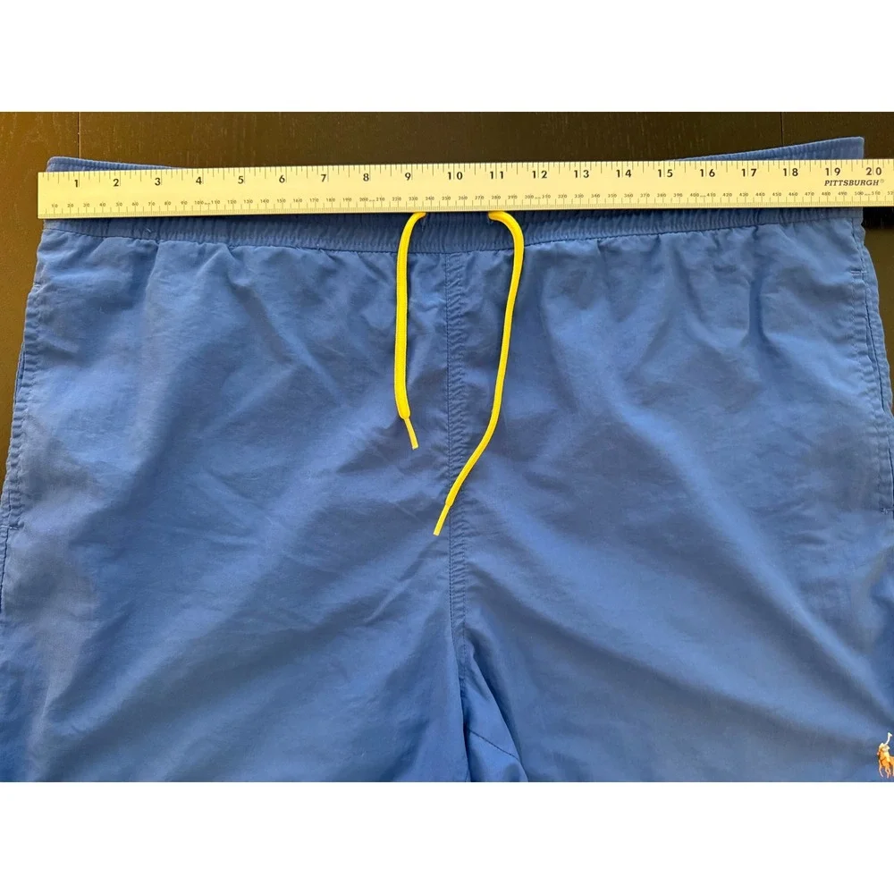 Ralph Lauren Swim Trunks Mens L Blue Mesh Lined‎ Board Shorts Beach Resortwear